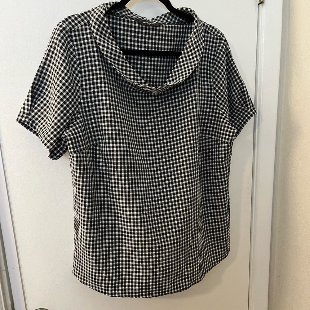Black and white gingham top